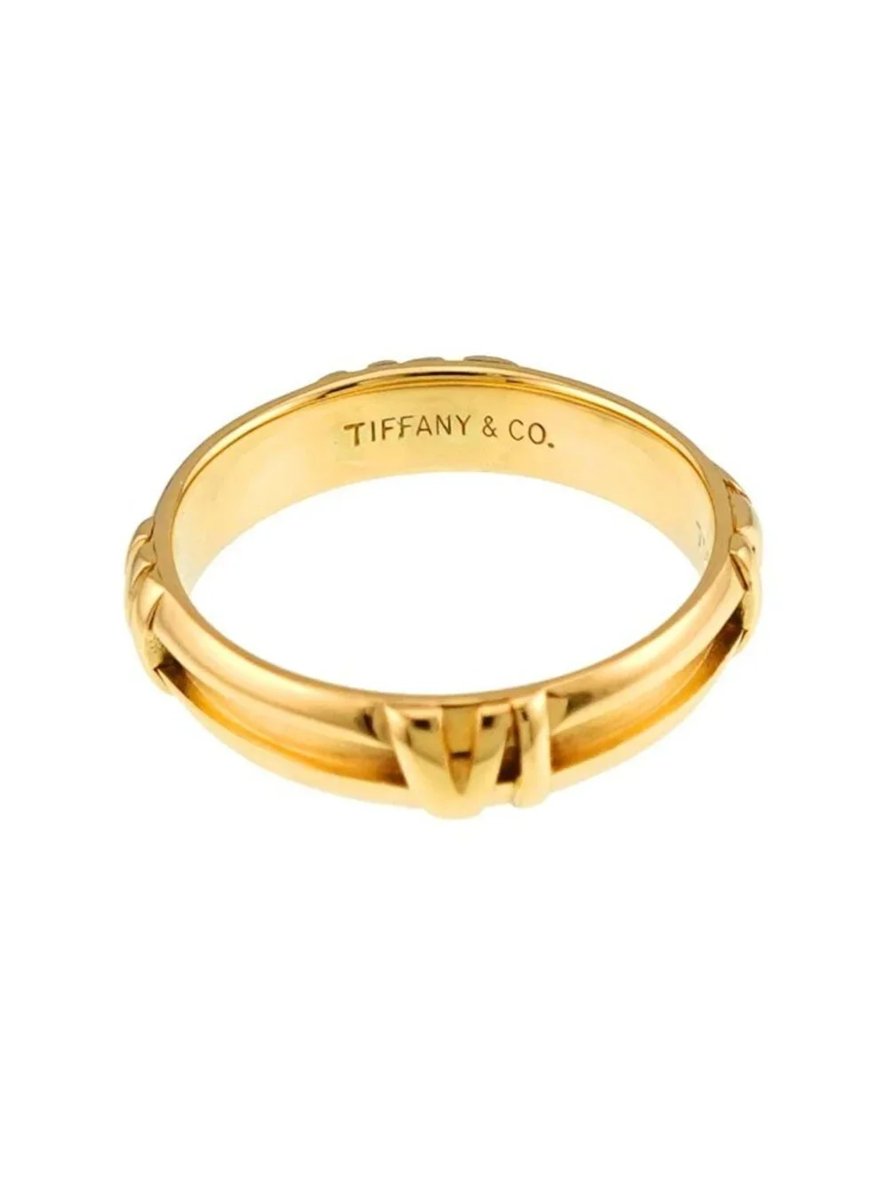Tiffany & Co Atlas Ring 18k YG Yellow Gold 750